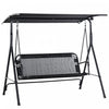 Outsunny Chaise Balancoire De Patio Pour L'exterieur, Noir