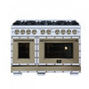 Cuisiniere a gaz Ambassador de 48 po, blanche, 8 bruleurs scelles, fours de 6,7 pi³ – FFSGS6299-48CPWHT