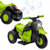 Qaba Velo Electrique, Voiture A Bulles, 3 Roues, Moto Electrique Alimentee Par Batterie 6 V Pour Enfants Avec Phare Led, Musique, Pedale, Pour 2 A 5 Ans, Vert