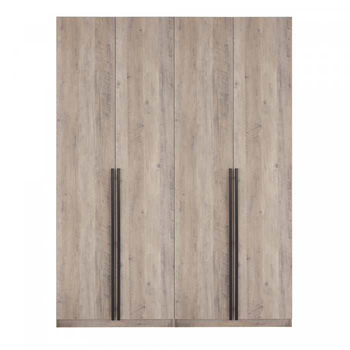 Armoire Lee Modern 32\" en gris rustique - Lot de 2