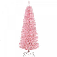 Homcom Sapin De Noel Artificiel En Forme De Crayon De 6 Pieds Avec 618 Pointes De Branche