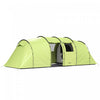 Outsunny Tente de Camping pour 6 Personnes, Grande Tente Familiale Impermeable Vert Clair