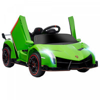 Aosom Voiture Electrique 12 V Avec Portes Papillon, 7 Km/h, Jouet Pour Enfants Avec Batterie Portabl
