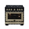Cuisiniere a gaz Ambassador de 36 po, noire, 6 bruleurs scelles, four de 5,2 pi³ – FFSGS6299-36CPBLK