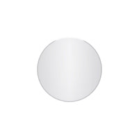 Lathe Miroir Rond Sans Cadre de 24 Pouces Chrome
