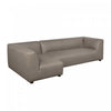 Canape sectionnel moderne contemporain Lukas 2 pieces, 300 cm, angle gauche, coloris taupe