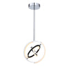 Luminaire suspendu de la collection Trilogy avec lumière à DEL intégrée de 13 po - nickel poli