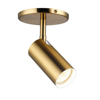 Projecteur Stanly de Dainolite avec fini laiton vieilli et 1 ampoule