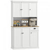 HOMCOM 71\" Buffet avec huche, armoire de rangement de cuisine avec tiroir