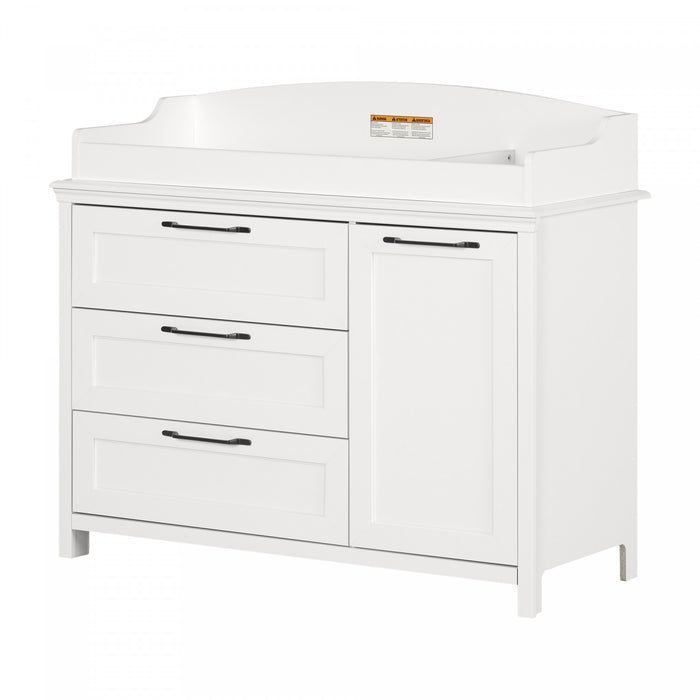Daisie Table A Langer Avec Pourtour Amovible - Blanc Solide