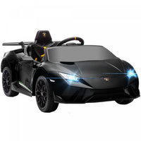 Qaba Voiture Electrique 12v Pour Enfants, Lamborghini Huracan Sous Licence, Voiture Pour Enfants Ave