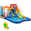 Qaba Chateau Gonflable 5 En 1 Pour Enfants Avec Souffleur 550 W