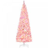 Homcom Arbre De Noel Artificiel Floque De Neige Avec Lumiere Led