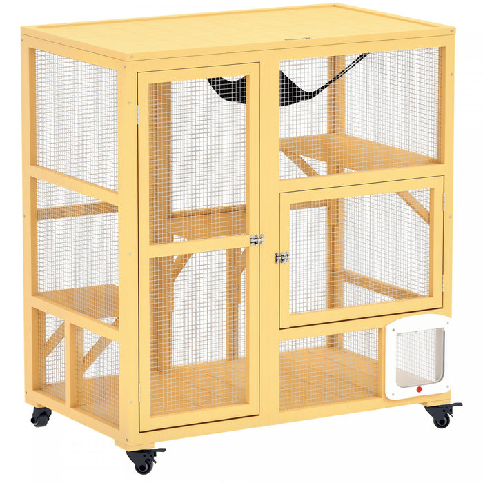 Maison Pour Chat En Bois D'interieur Avec Dessus Ouvrant