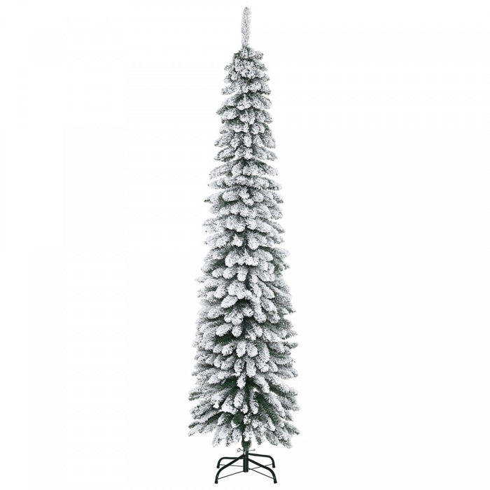 Homcom Arbre De Noel Artificiel Floque De Neige De 7ft
