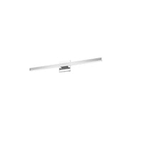 Lumière de coiffeuse Arandel de Dainolite de 4 po de diamètre en acrylique blanc qui diffuse la lumière, avec fini chromé poli et ampoule à DEL de 18 W
