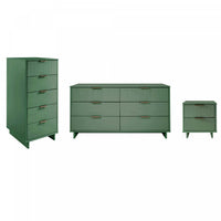 Ensemble de commode moderne Granville 3 pieces en vert sauge