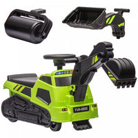 Aosom 3 En 1 Voiture De Construction Pour Enfants, Sans Puissance, Jeu De Simulation Avec Musique, P