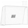Soozier Filet de but de football 6 pi x 4 pi avec cadre en metal, blanc