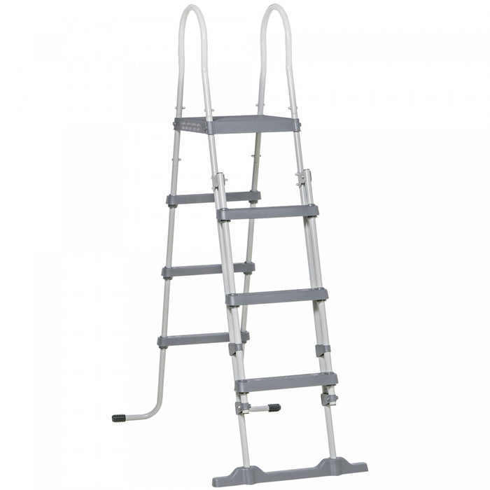 Outsunny Echelle De Piscine Hors Sol De 70 Po, Escaliers De Piscine, Gris