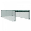 Outsunny Cage de Culture 2,4 m x 1,2 m, Protection pour Plantes avec Porte Zippee Enroulable