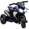Qaba Moto Pour Enfants 6v Avec Musique, Phares, 3 Roues, Bleu