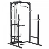 Soozier 800lbs Entrainement D'exercice De Cage De Rack De Tour D'alimentation Multifonction Robuste