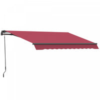 Outsunny 10x8ft Manuel Retractable Patio Sensibilisation Resistant A L'eau Pare-soleil Exterieur Pon