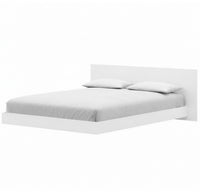 Lit plateforme bas Satori avec tete de lit Double