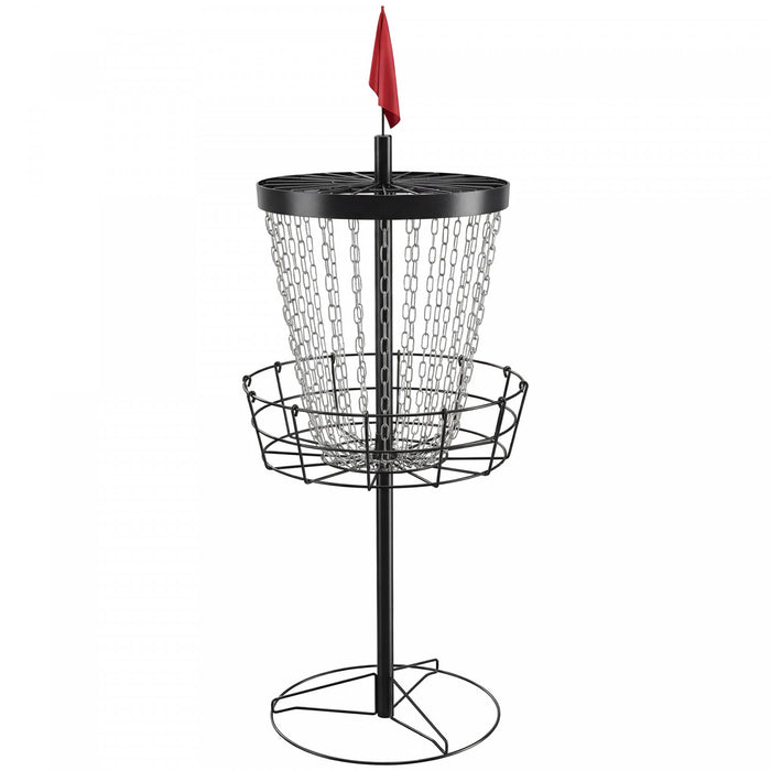 Soozier Panier de Pratique 24 Chaines pour Disc Golf, Noir et Argent