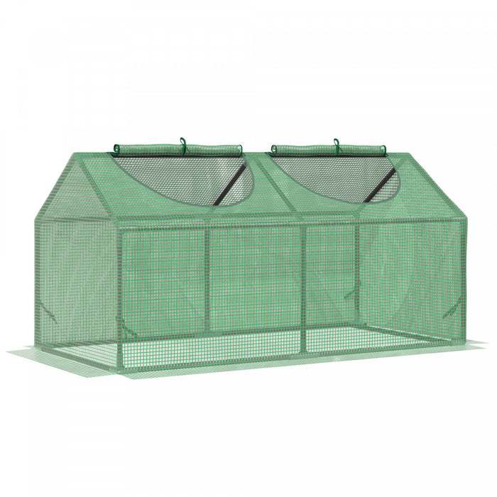 Outsunny 47\" X 24\" X 24\" Mini-serre Tunnel Portable Jardin Maison Chaude