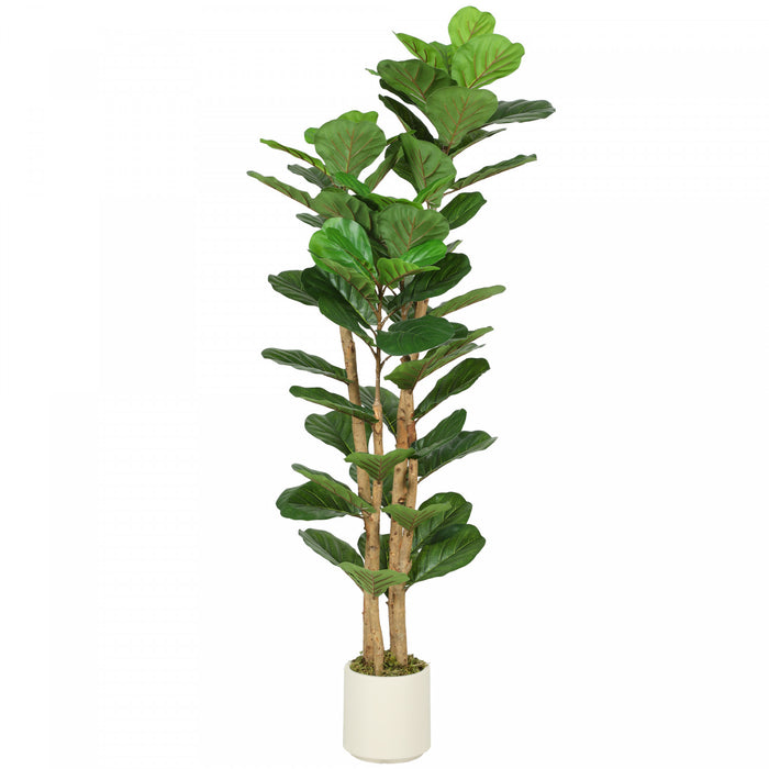 HOMCOM Faux figuier Lyre, arbre artificiel de 5\"