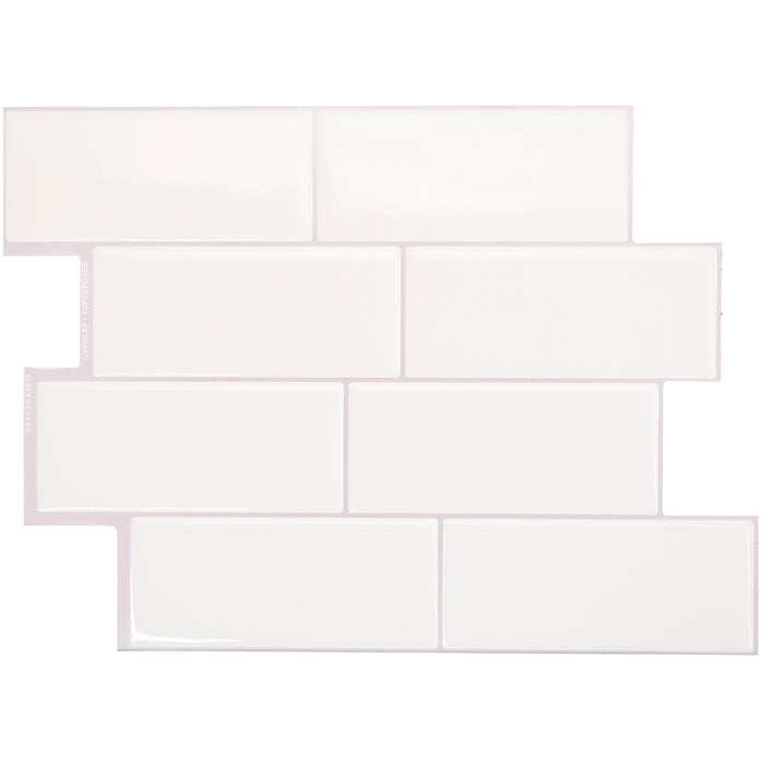 Dosseret Smart Tiles peler et coller 12 x 9, 4 feuilles - Metro Campagnola