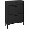 HOMCOM Armoire de rangement pour chaussures moderne avec portes rabattables