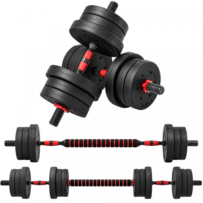 Soozier Ensemble d'halteres reglables de 44lb pour le fitness