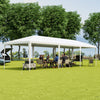 Tonnelle Exterieur 3 M X 9 M, Belvedere Impermeable A L’eau, Pavillon Robuste Grande Tente Avec Forte Connexion, Piquets Cordes, Pour Fetes, Evenements, Mariage, Plage Bbq , Facile A Assembler, Blanc