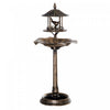 Outsunny 3-en-1 Bain D'oiseau De Jardin Bol Piedestal Mangeoire A Oiseaux