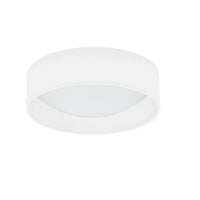 Plafonnier affleuré Cfled de Dainolite de 11 po avec abat-jour ivoire