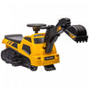 Aosom Tracteur Electrique 6 V, 3 En 1 Pelle Electrique, Bulldozer, Rouleau Compresseur, Construction De Jeu De Simulation Alimente Par Batterie, Pour 18 A 48 Mois – Jaune