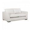 Canape deux places contemporain Cleo en tissu creme