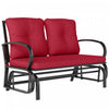 Fauteuil Oscillant D'exterieur Pour 2 Personnes Outsunny Rouge