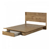 Musano Ensemble Lit Plateforme Et Tete De Lit Chene Nordique, De Meubles South Shore