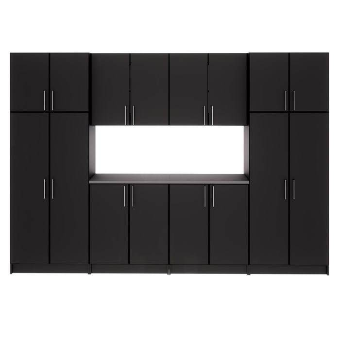 Elite Armoire De Rangement De Garage 128 Pouces, Ensemble G De 8 Pieces – Noir