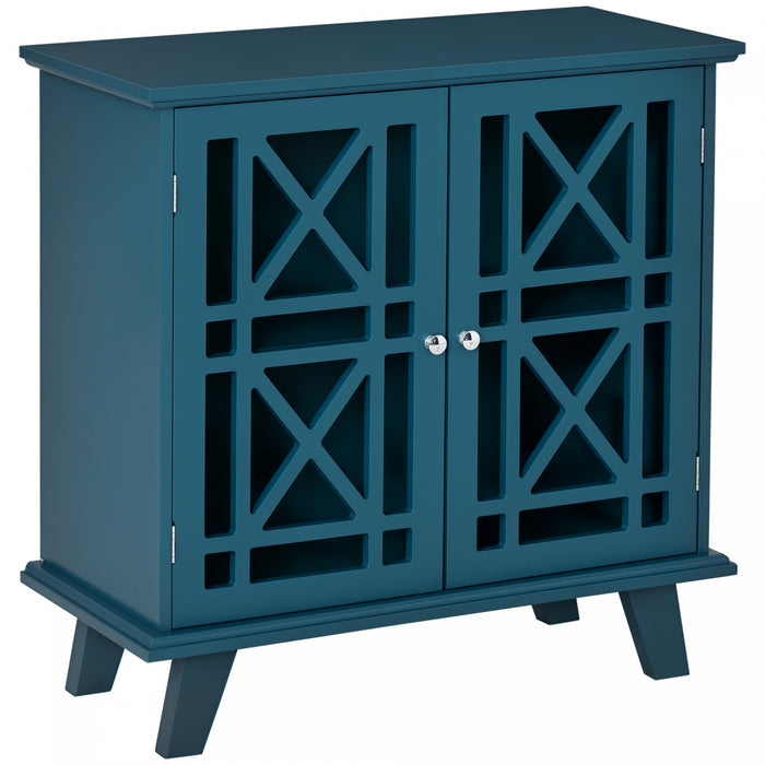 HOMCOM Buffet Moderne avec Portes Ajourees et Etagere, Armoire