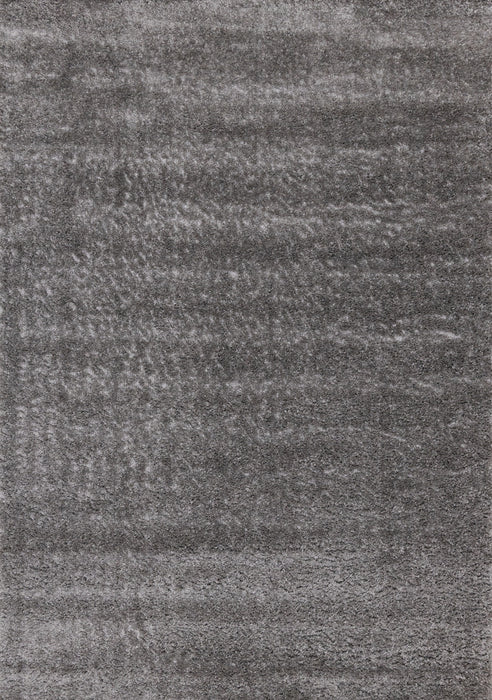 Tapis Taylor a poils longs confort gris fonce, 5'3\" x 7'7\"