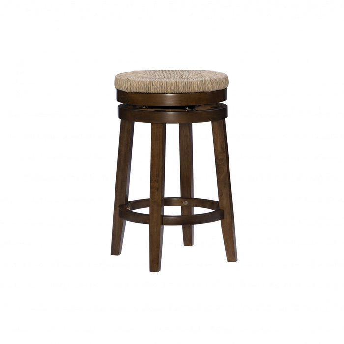 Tabouret Morgan de hauteur comptoir - noyer