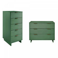  Ensemble de commode 2 pieces Granville Modern en vert sauge