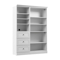 Système d’organisateur de garde-robe Versatile de Bestar de 61 po (L) - blanc
