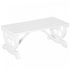 Outsunny Banc D'exterieur En Bois Rustique, Banc De Jardin, Blanc