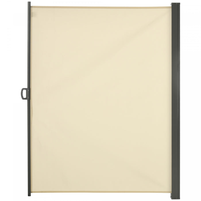 Outsunny Ecran De Confidentialite Pliant Pour Auvent Lateral 118\"x79\" Creme